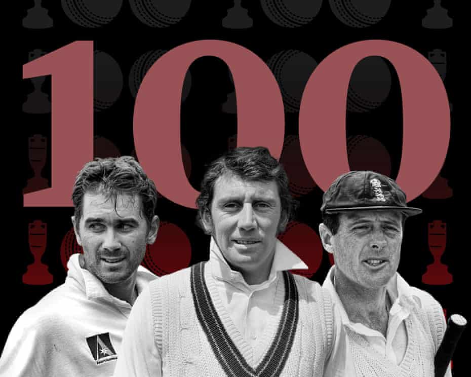 Bienvenidos a la lista de los 100 mejores jugadores de la historia de las Ashes masculinas según The Guardian.: 100-41
